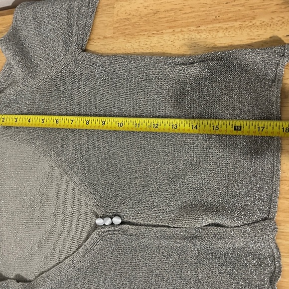 Free People Emmaline Shimmer Cropped Cardigan NWOT - Picture 10 of 14